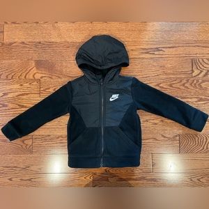 Nike Kids Black Fleece Jacket